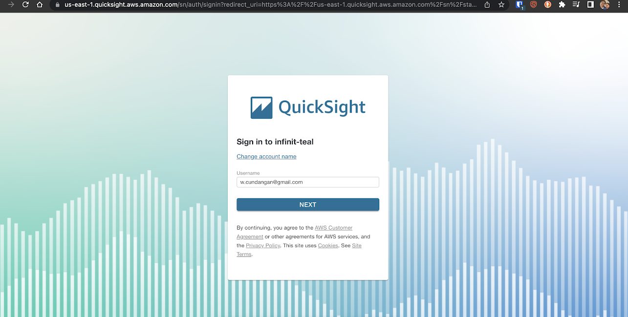 quicksight access